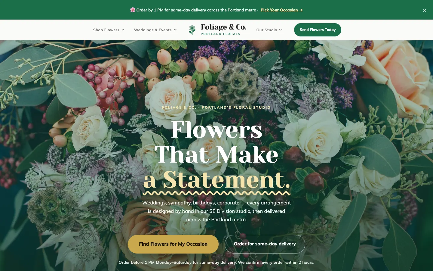 Foliage & Co. website